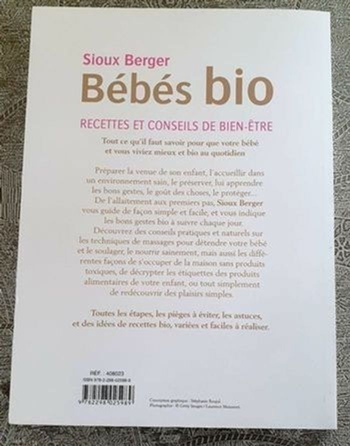 Livre Bébés bio recettes et conseils de bien-être - photo numéro 2