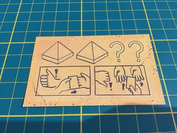 Carte mission Risque pièce détachée jeu de société Ramsès II Ravensburger #A65