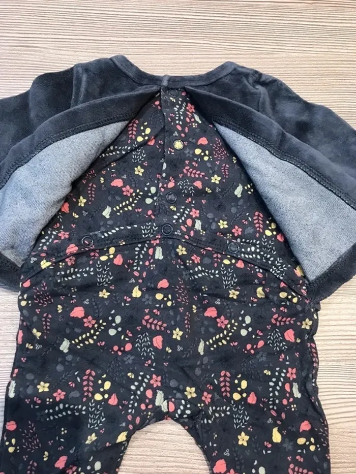 Pyjama léger avec haut en velours 1 mois TAO - photo numéro 6