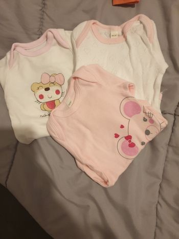 Lot de 3 bodys ML 1M