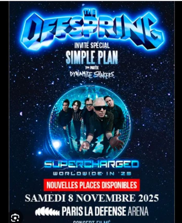 2 places concert Offspring 8/11
