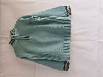 Pull zippé 102 cm Okaou – La Redoute Bleu clair