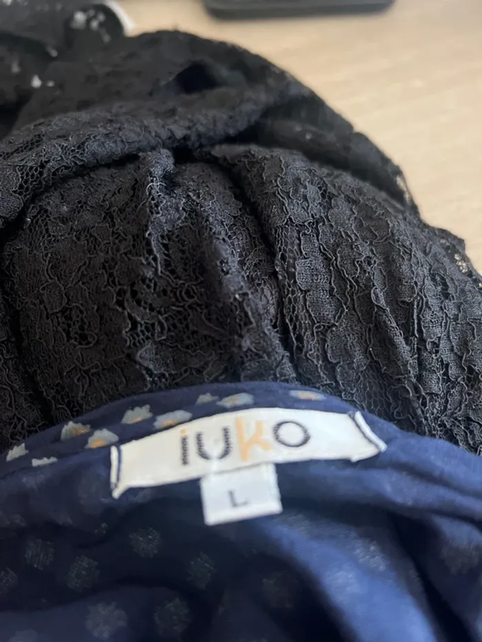 Robe portefeuille parisienne à motifs vintage - très bon état - taille L - photo numéro 3