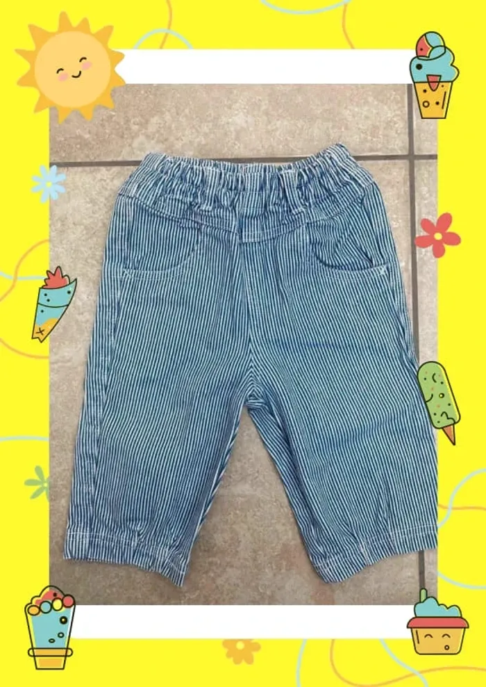 Pantalon rayures 12 mois