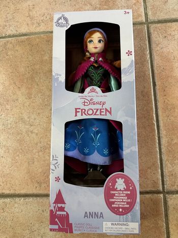 Poupée Disney Ana la reine des neiges avec son acolyte neuf