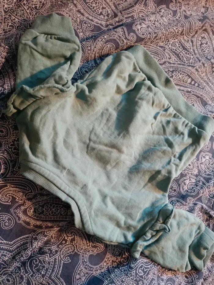 Pull vert turquoise gémo 3 mois - photo numéro 3
