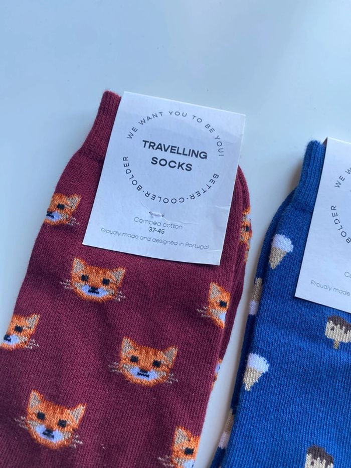 Lot chaussettes Travelling Socks pointure 37 45 Neuves - photo numéro 2