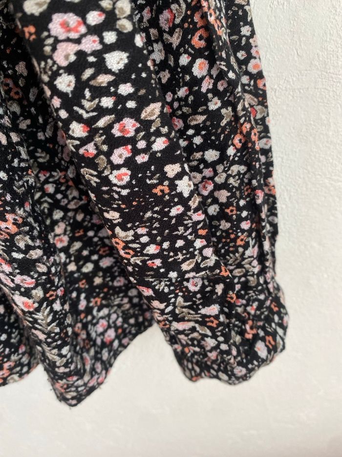 Blouse manches longues fleurie - photo numéro 4