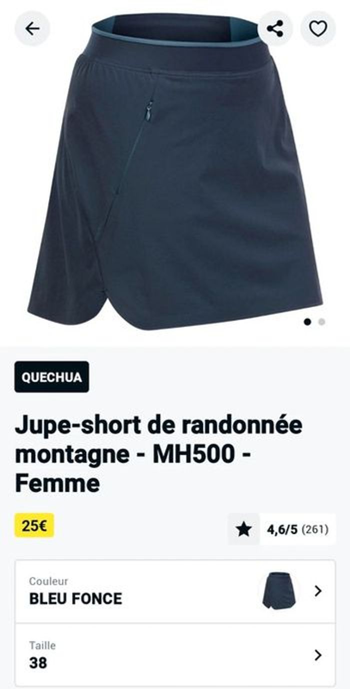 Jupe short randonnée - photo numéro 6