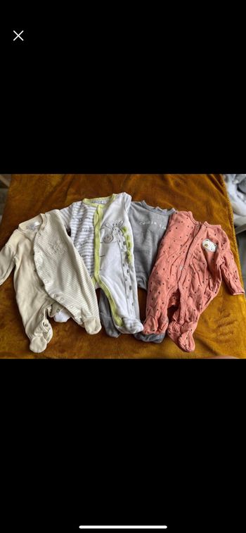 Lot de pyjama 1mois