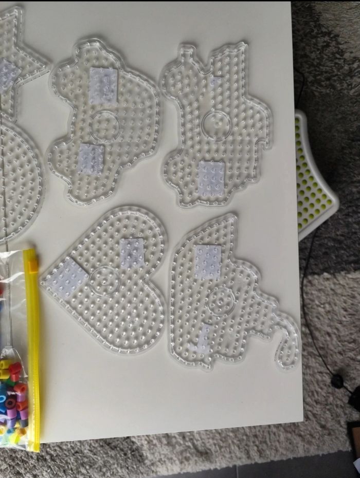 Lot plaques perles à repasser maxi hama - photo numéro 2