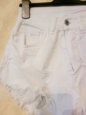 🌼 Short en jean blanc 