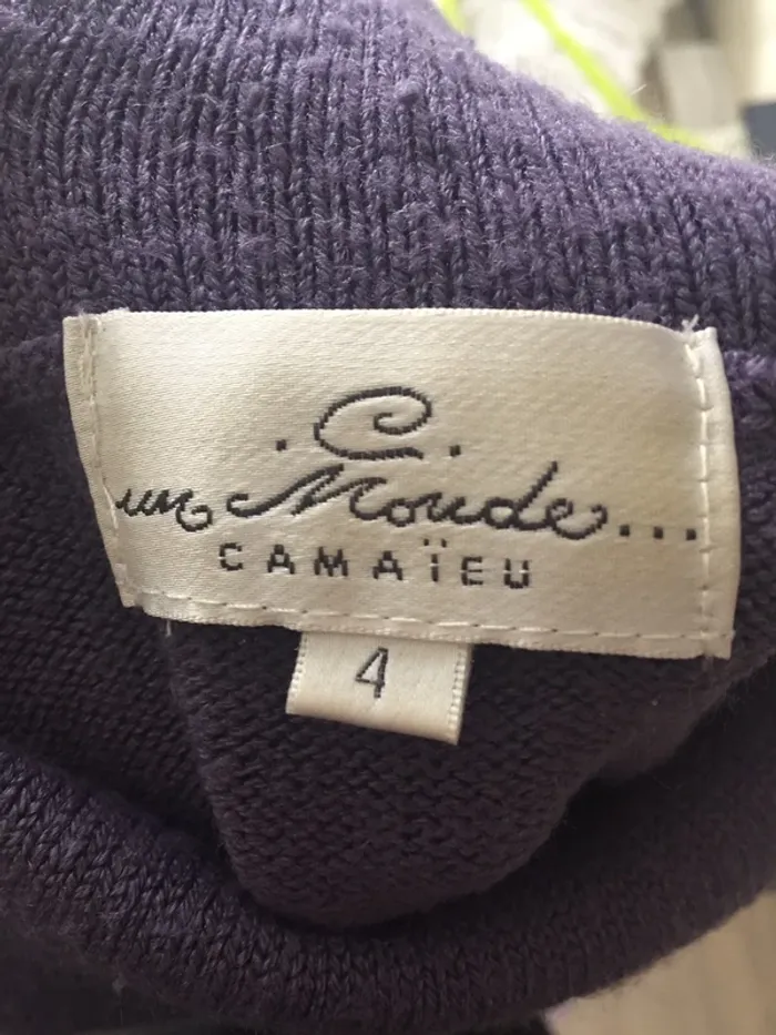 Pull violet camaïeu taille 4 - photo numéro 4