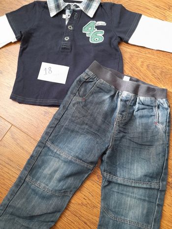 Ensemble 2 pièces 18 mois neuf