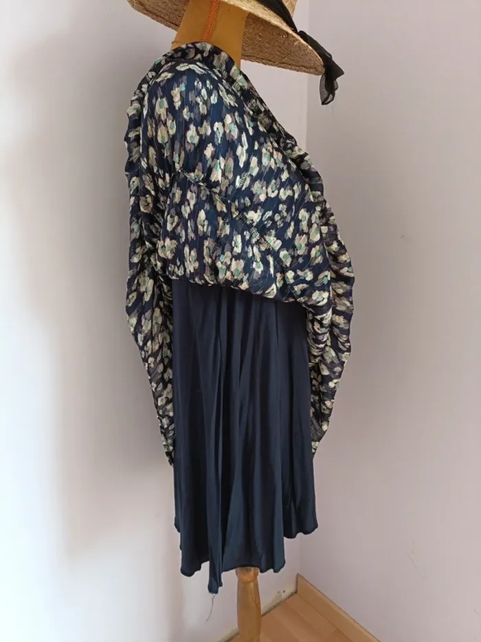 Robe midi bleu marine - photo numéro 4