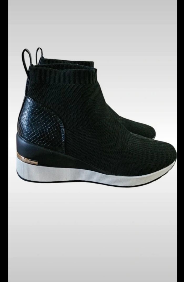 Baskets chaussettes noires