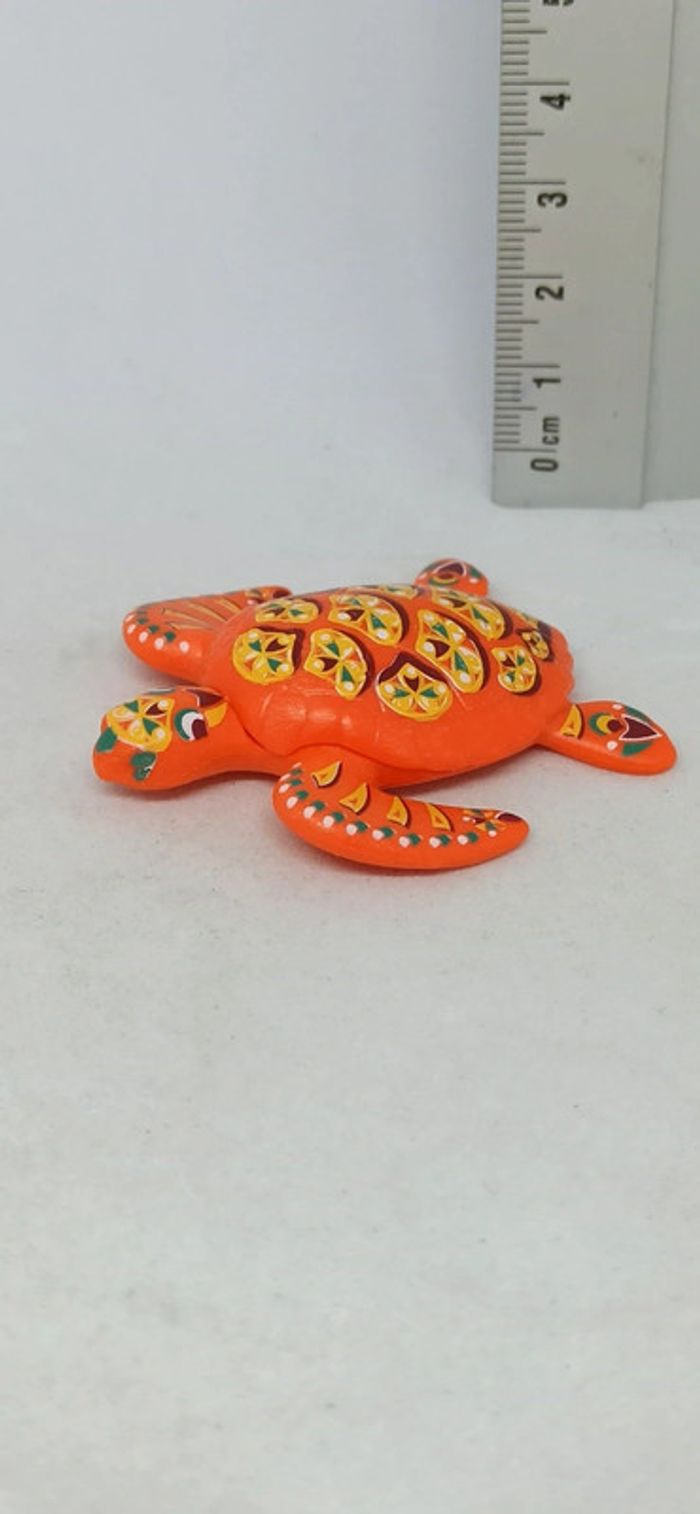 Grande tortue orange et colorée playmobil