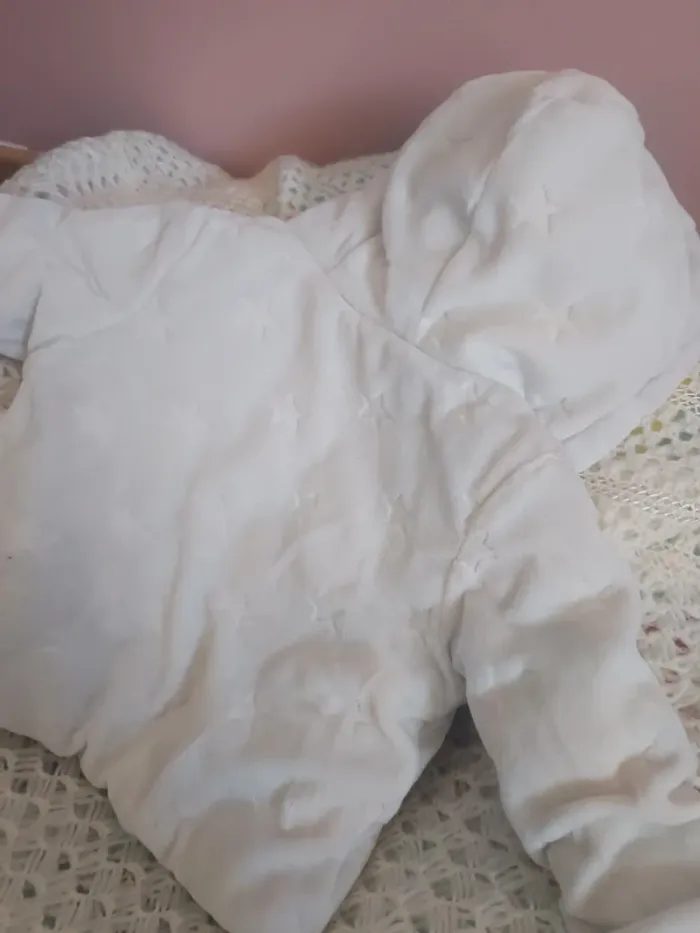 Manteau mixte blanc bébé - photo numéro 6