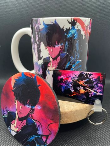 Coffret mug Solo Leveling / mug + sous tasse + porte clé