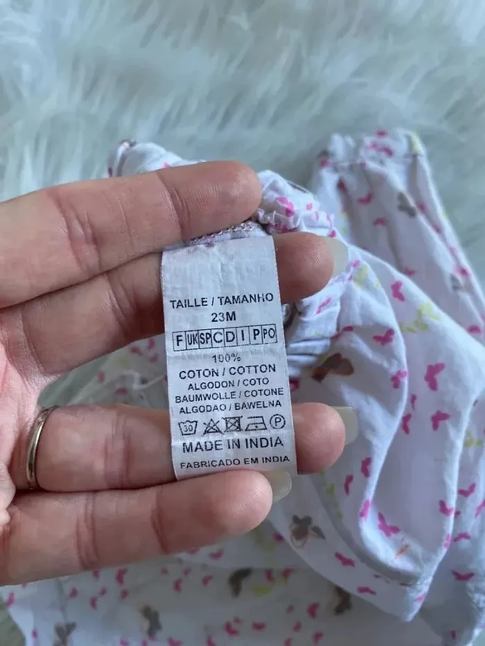 Pantalon été bébé fille 23/24 mois 2 ans - photo numéro 3