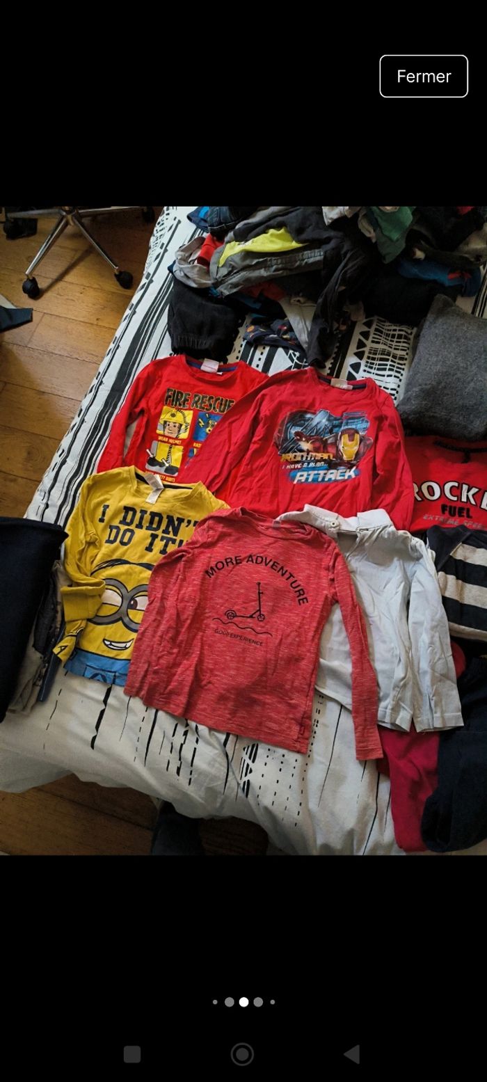 Gros lot vêtements garçon taille 5 ans - photo numéro 3
