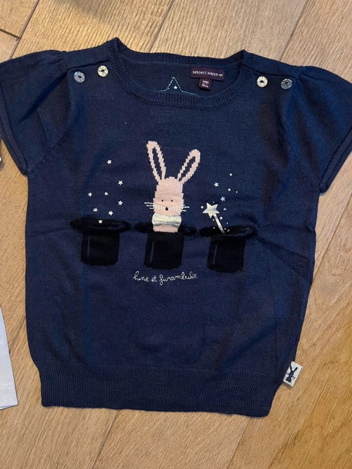 Vends lot de 2 hauts manches courtes sergent major 3 ans très bon état