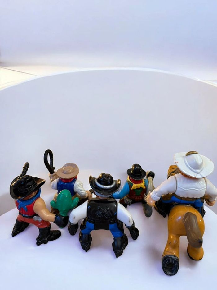 Lot De 5 Figurines Western Fisher Price avec cheval 1996-1997 #FisherPrice #Collection - photo numéro 4