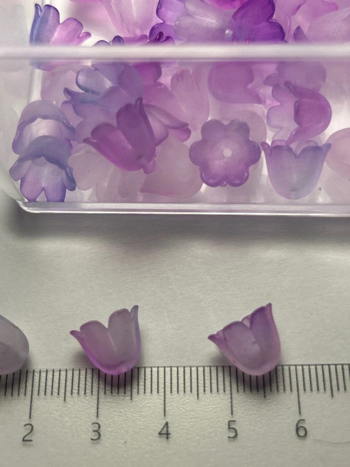 A500, lot de 50 perles clochettes givrées - photo numéro 4