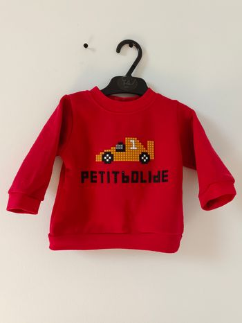 Pull rouge 6 mois