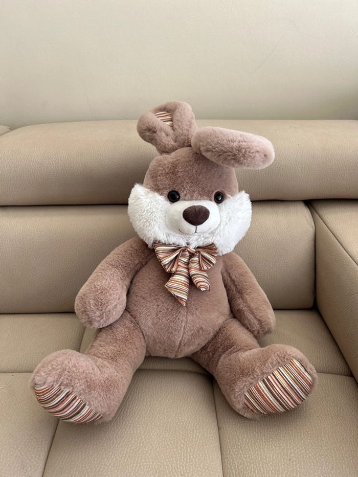 Peluche lapin 50cm nicotoy