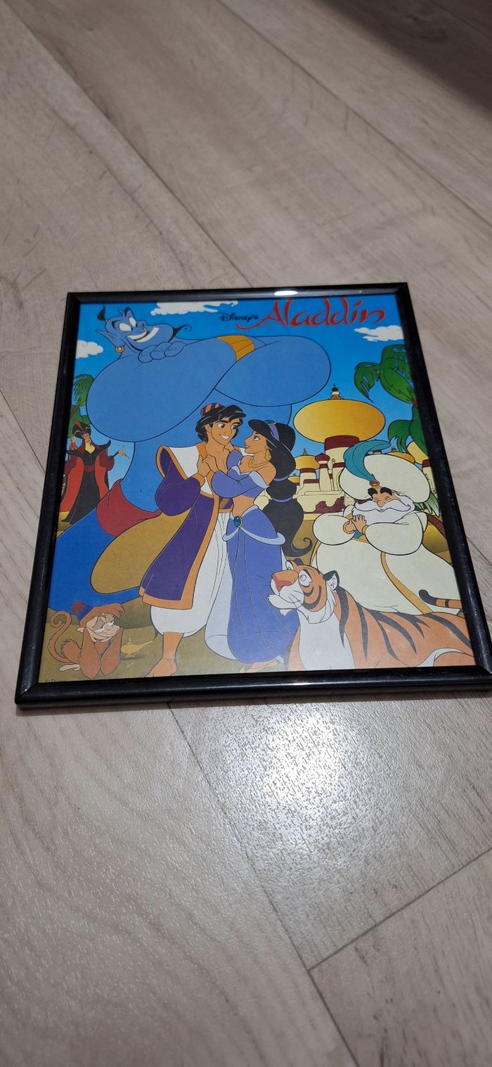 Joli cadre Aladdin – Déco Disney – En bon état - photo numéro 4
