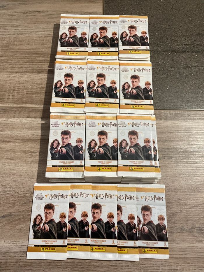 Lot 95 Packs Harry Potter Welcome To Hogwarts Trading Cards Panini Neuf