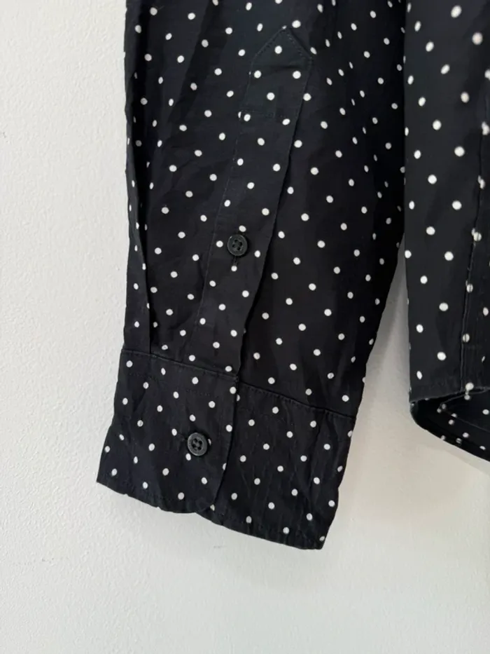 🖤 Chemise noir à Pois/ Lauren -Ralph-Lauren / LG 🖤 - photo numéro 5