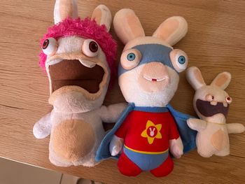 Peluche lapins cretins