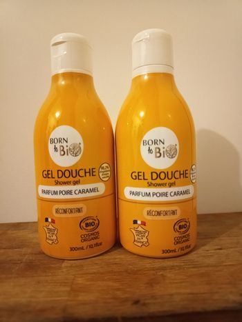 Lot de 2 gels douche poire caramel