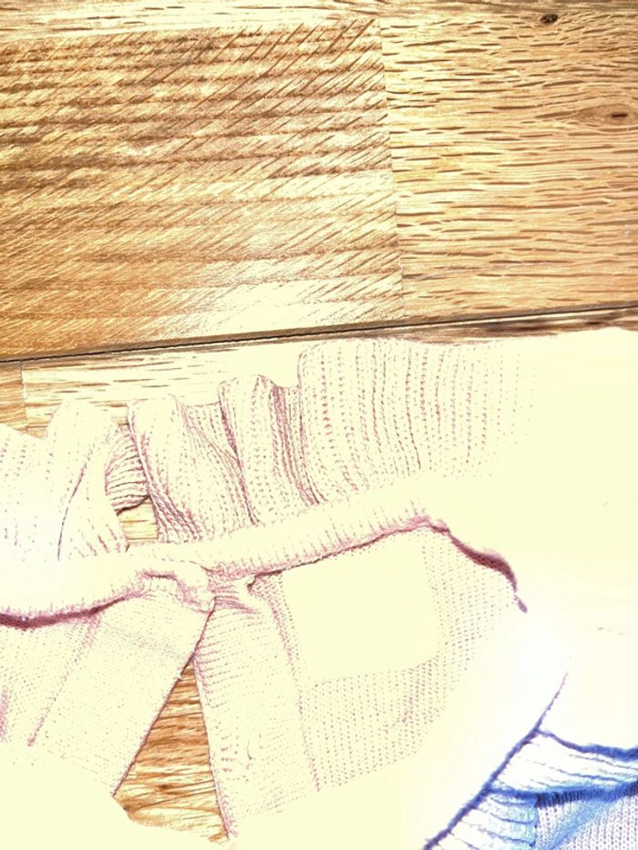 Robe vieux rose en maille très bon état C&a 9 mois/74cm - photo numéro 2