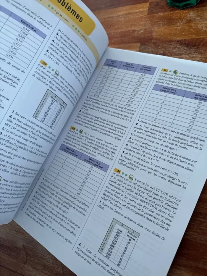 Livre, fichier de mathématiques, terminale, bac pro - photo numéro 4