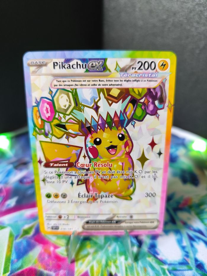 Carte pokémon neuve 🇨🇵 Pikachu 219/191 Étincelles Déferlantes - photo numéro 2