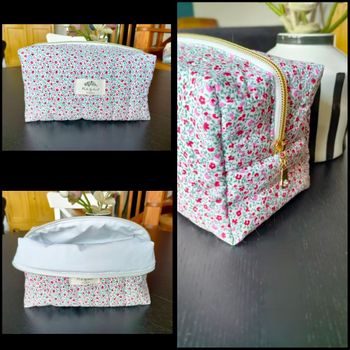 Trousse à maquillage matelassé neuve