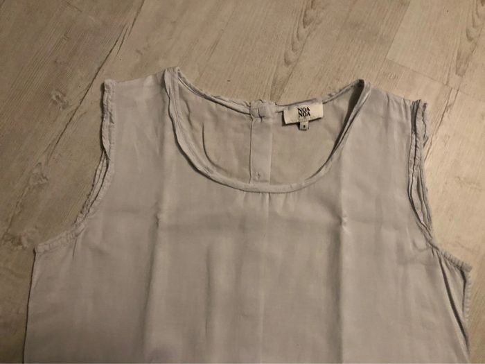 AB4- Blouse sans manches gris perle « noa noa » T S (36-38) portée 2-3 fois - photo numéro 5