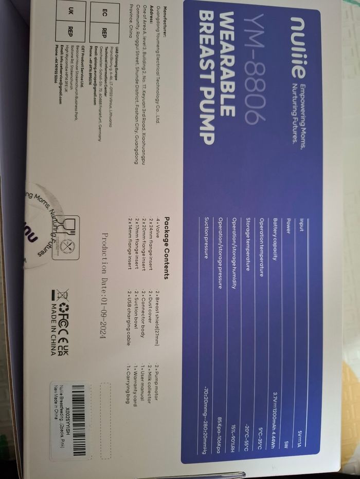 Tire-lait nomade Nuliie YM-8806 violet – très bon état - photo numéro 7