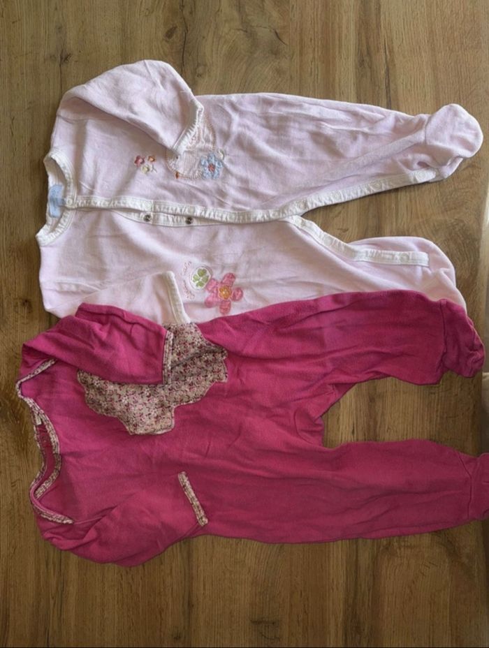 Lot de 3 grenouillère 12mois fille - photo numéro 3