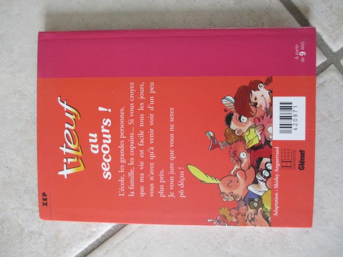 Livre enfant Titeuf - Tome 1180 Au secours ! (Bibliothèque rose) - photo numéro 2