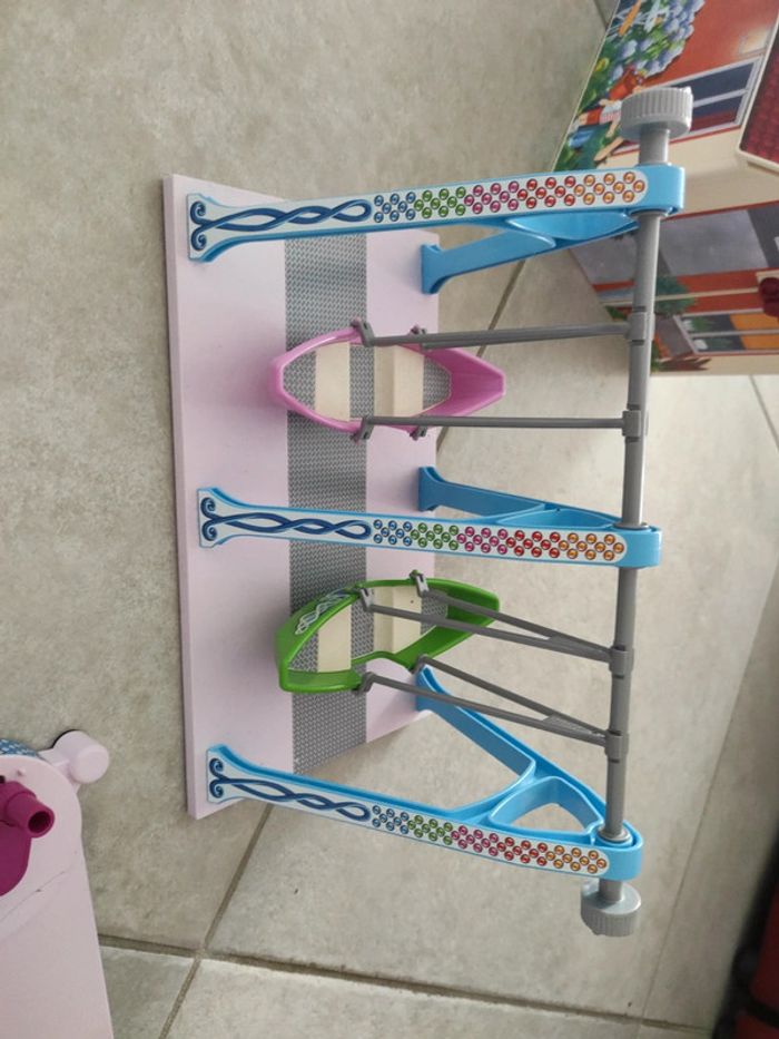 Lot fête foraine playmobil summer fun 5548 manege de chaises volantes et 5543 barques volantes - photo numéro 2