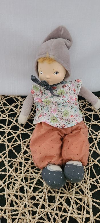 MOULIN ROTY DOUDOU POUPEE LIBERTY FLEURS PETIT CHOSE