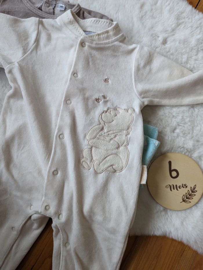 Lot de 3 pyjamas polaires 6 mois - photo numéro 5