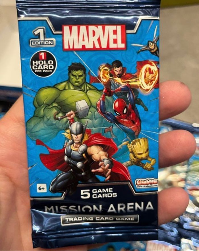 23 sachets cartes à collectionner Marvel Mission Arena neufs scellés - photo numéro 3