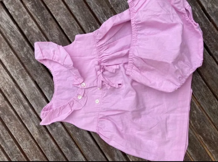 Ensemble robe + bloomer Jacadi – 12 mois - photo numéro 2
