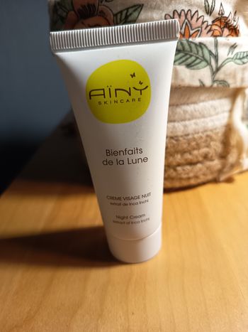 Crème visage nuit anti-âge bio, bienfaits de la lune, AINY skincare, NEUF