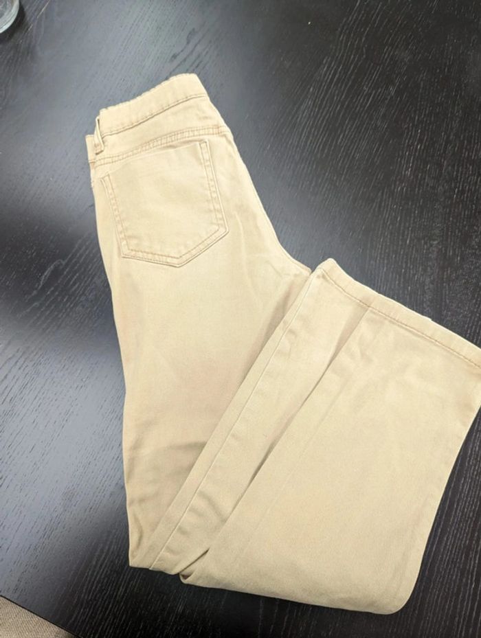 Pantalon en toile beige 9-10 ans garçon - photo numéro 3